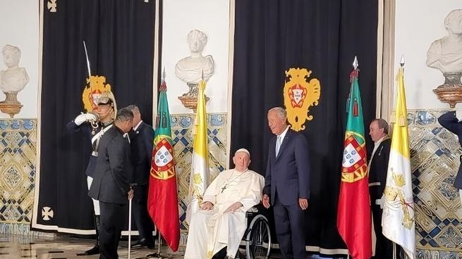 El papa Francisco en Lisboa.&nbsp;