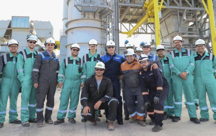 El presidente Mauricio Macri participó de la inauguración del nuevo oleoducto.