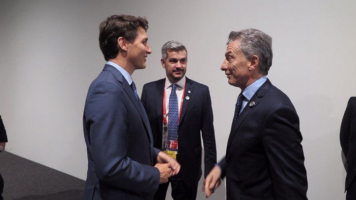 Con Justin Trudeau.
