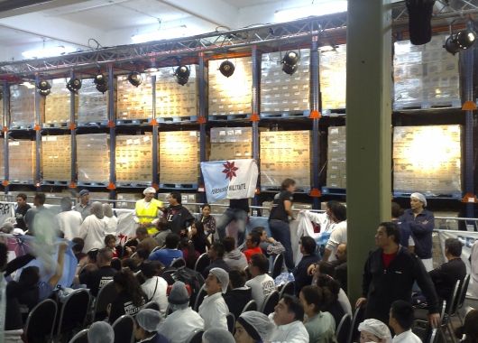 Salón antes de comenzar el discurso de la Presidente.