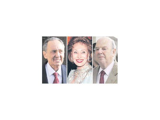 Héctor Magnetto, Ernestina de Noble y Bartolomé Mitre
