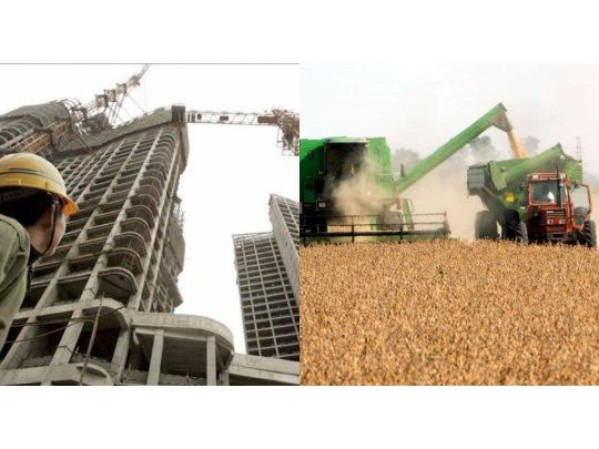 Los sectores que mostraron crecimiento en la primera mitad del año fueron los vinculados al sector de la construcción y al agropecuario.
