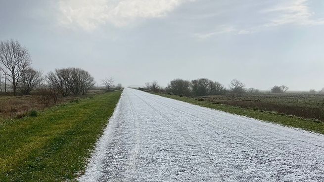 Granizo en Buenos Aires.