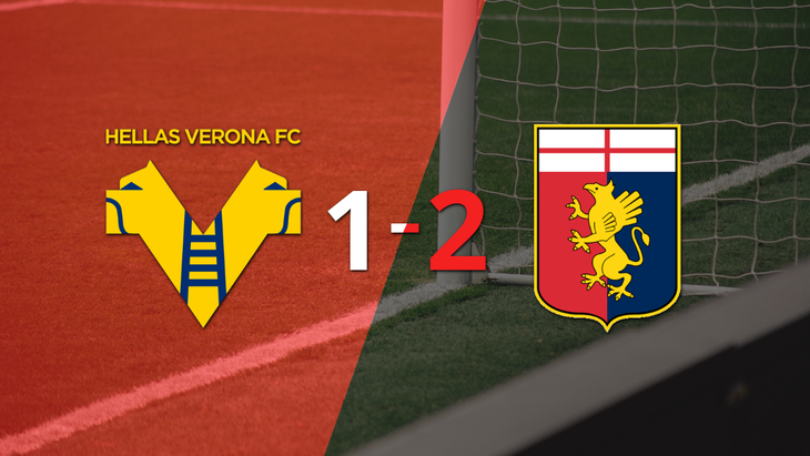 Genoa lo dio vuelta ante Hellas Verona y venció por 2 a 1