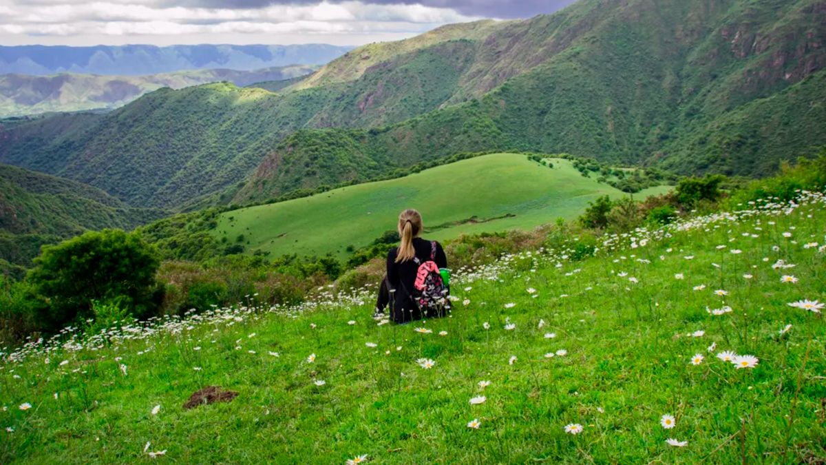 The beautiful mountainous landscape surrounded by rivers and with the best views of northern Argentina