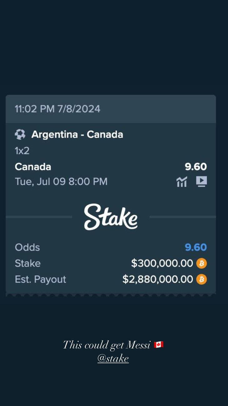 La apuesta de Drake contra Messi y la Selección argentina. La apuesta de Drake contra Messi y la Selección argentina.