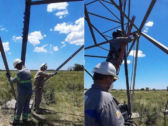 Nos robaron los perfiles de la primera fase de la torre, probablemente para revender”, explicaron desde Edesur.