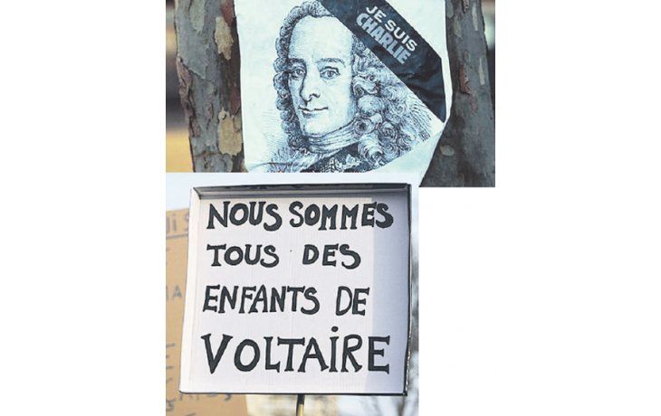 ámbito.com | Tras la masacre en Charlie Hebdo, no sólo aparecieron pancartas con la imagen de Voltaire en las marchas, sino que librerías y editoriales comienzan a percibir igualmente el renovado interés que despiertan sus libros.