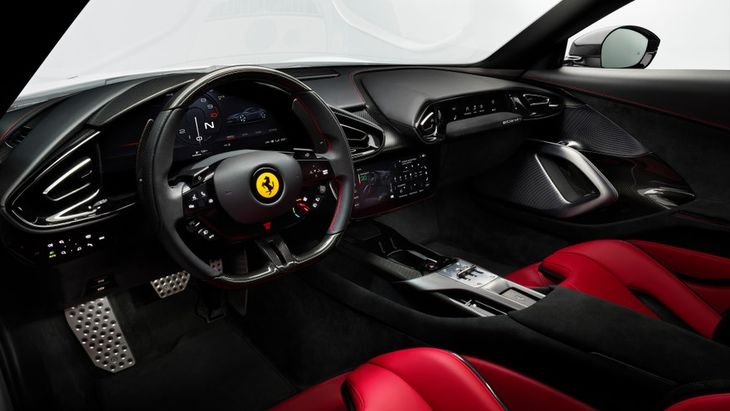 The interior of the Ferrari 12Cilindri
