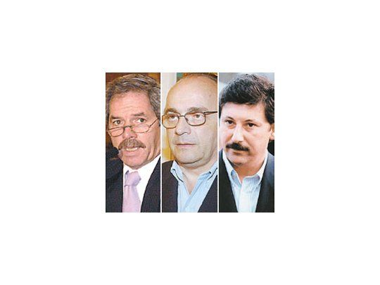 Felipe Solá, Leopoldo Moreau y Gustavo Posse