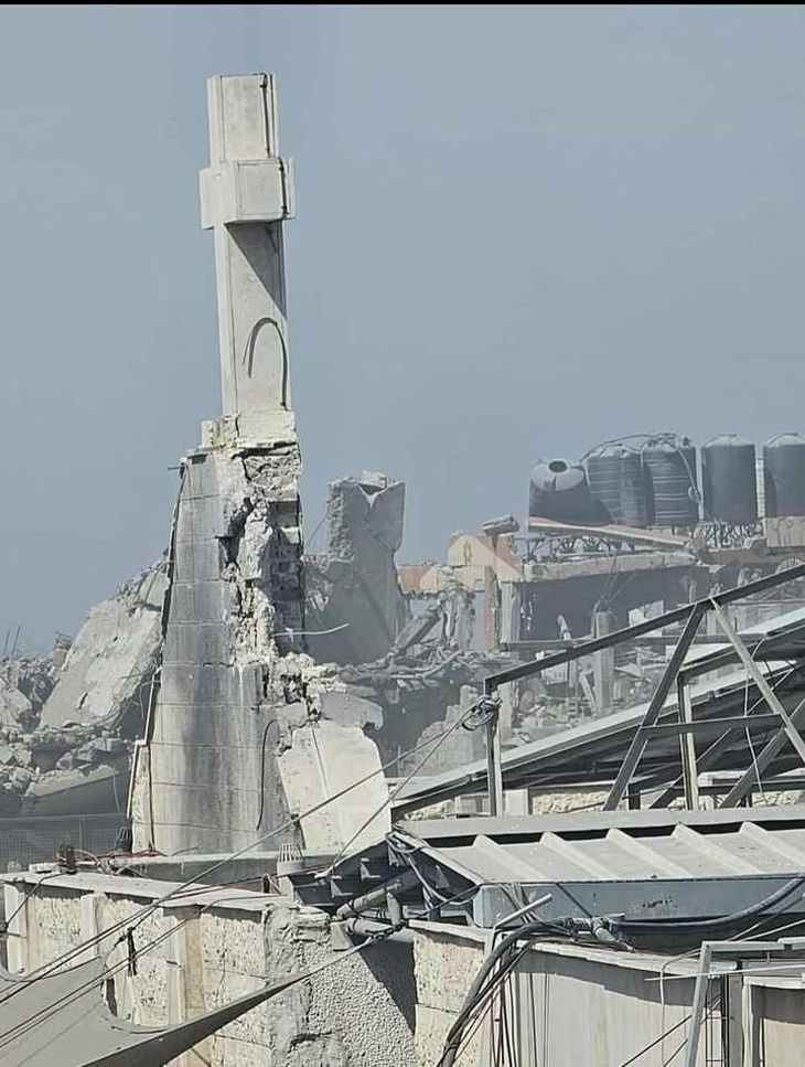 This is how the Church was after the attack This is how the Church was after the attack