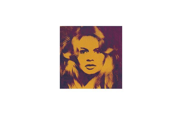 Retrato de Brigitte Bardot pintado por Andy Warhol, una de las obras más valiosas de la colección de Gunter Sachs que se subasta en Londres entre hoy y mañana.