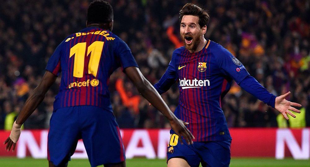Messi and Dembélé were colleagues in Barcelona, where they played together 95 games. Messi and Dembélé were colleagues in Barcelona, where they played together 95 games.