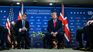 El británico Andy Burnham y Donald Trump tras la reunión bilateral.&nbsp;