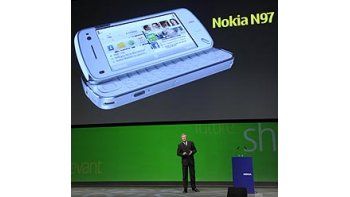 El vicepresidente de Nokia, Anssi Vanjoki, en la presentación del N97.