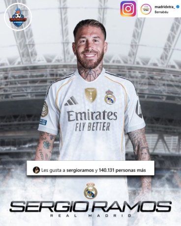 Diferentes portales españoles sobre un supuesto interés por volver a ponerse la blanca, llamó la atención que Sergio Ramos dio “like” a una publicación en la que aparece vistiendo la camiseta del Real Madrid de la actual temporada, con el posteo “One Last Dance”, que en español se traduce como “Un último baile”. Diferentes portales españoles sobre un supuesto interés por volver a ponerse la blanca, llamó la atención que Sergio Ramos dio “like” a una publicación en la que aparece vistiendo la camiseta del Real Madrid de la actual temporada, con el posteo “One Last Dance”, que en español se traduce como “Un último baile”.