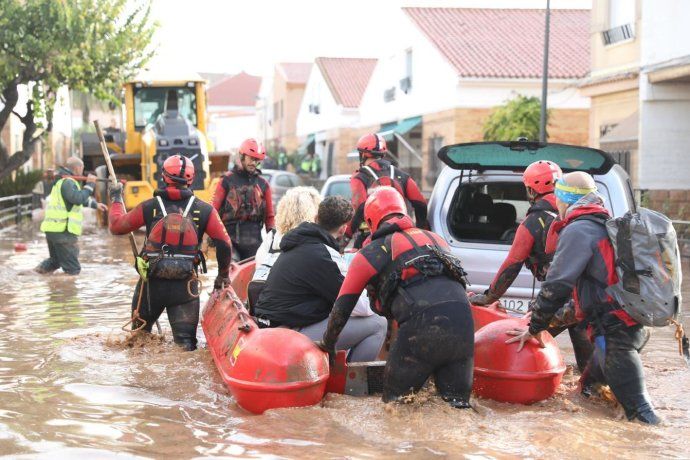 Brutales inundaciones azotan a la pen&iacute;nsula ib&eacute;rica espa&ntilde;ola.&nbsp;