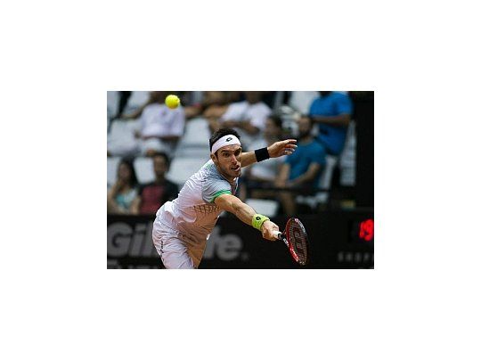 Mayer perdió ante Souza, candidato a ser segundo singlista de Brasil en la primera ronda de la Copa Davis (Foto: Facebook oficial del Brasil Open).