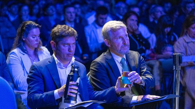 Axel Kicillof y Rogelio Frigerio, compartieron mate y no ocultaron sus diferencias.
