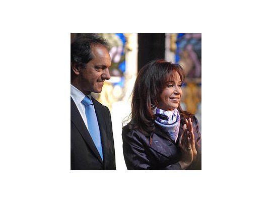 Cristina estuvo con Sicioli durante el acto realizado en La Plata.