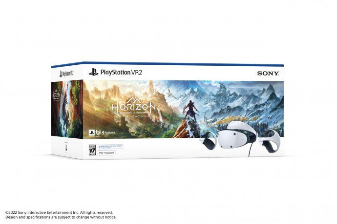 La scatola che PSVR2 arriverà con il nuovo gioco Horizon.