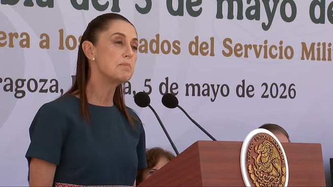 Claudia Sheinabum en el actor por nuevo aniversario de la Batalla de Puebla.