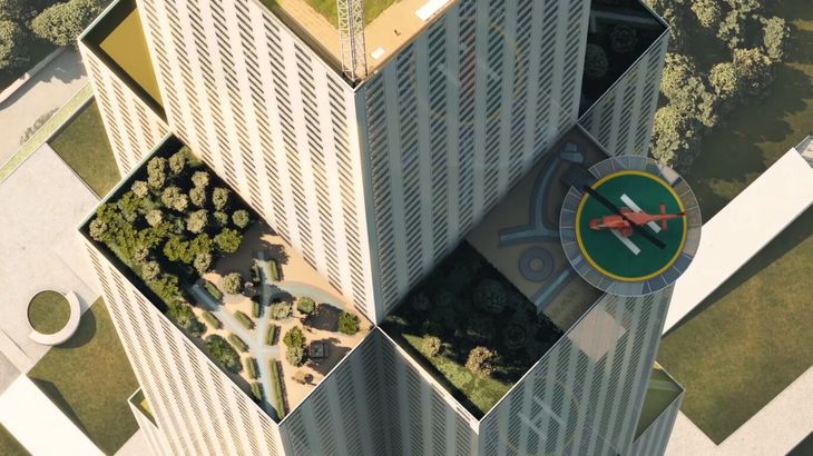 El proyecto contempla hasta un helipuerto El proyecto contempla hasta un helipuerto