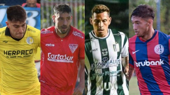 Los cuatro futbolistas profesionales que disputaron la Copa Potrero y fueron despedidos de sus clubes.