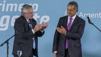 El momento de la jura de Scioli&nbsp;