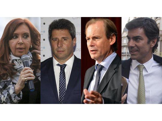 Cristina de Kirchner, Uñac, Bordet y Urtubey.