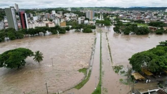 Fuertes inundaciones en Bahía.&nbsp;