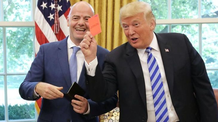 Donald Trump asistió en julio a la final de la Copa Mundial de Clubes de la FIFA en Nueva Jersey.
