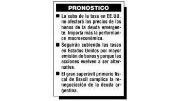 LA SUBA DE LA TASA EN EEUU NO INFLUIRÁ EN LOS EMERGENTES (11/07/03)