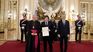 Milei recibió las cartas credenciales de Michael Wallace Banach, nuevo representante de la Santa Sede en la Argentina.