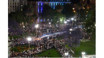 ámbito.com | La Plaza de Mayo fue otro de los epicentros de la protesta.