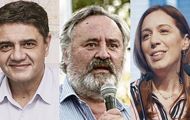 Jorge Macri, Joaquín De la torre y María Eugenia Vidal.
