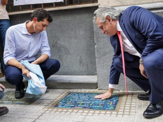 Alberto Fernández junto a Wado de Pedro&nbsp;
