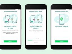Transferencia de chats de WhatsApp.