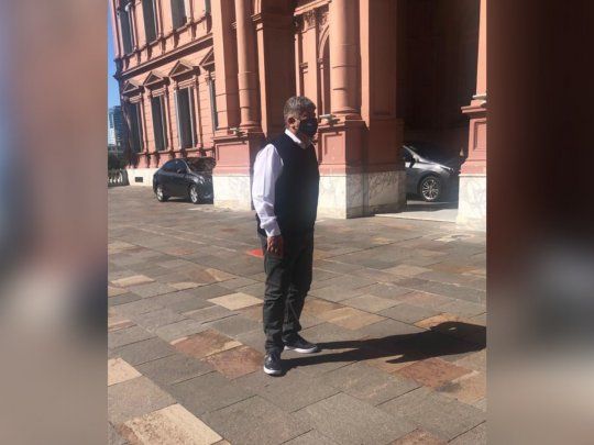 Pablo Moyano en la Casa Rosada.&nbsp;