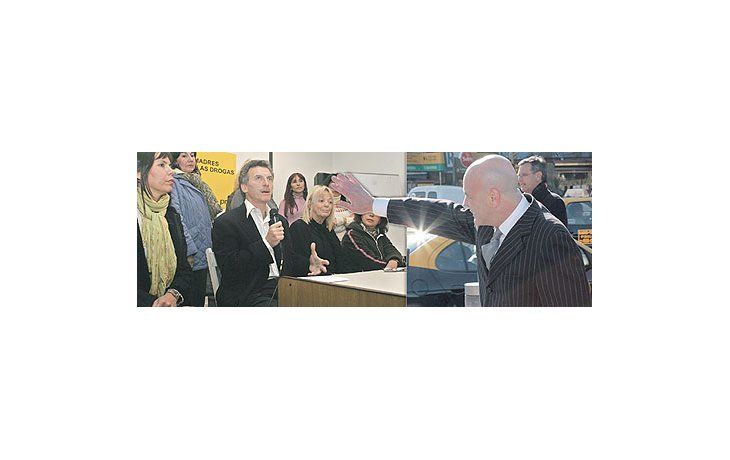 ámbito.com | Jorge Telerman desayunóayer con empresarios deIDEA y a la salida sedemoró saludando ataxistas y adherentes.Mauricio Macri prefirió lafoto junto a la red de Madrescontra las Drogas.