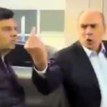 El jefe de Gabinete, Guillermo Francos, y su fuck you a un vecino. El jefe de Gabinete, Guillermo Francos, y su fuck you a un vecino.