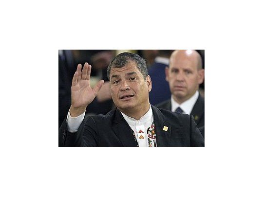 El presidente de Ecuador, Rafael Correa.