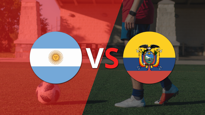 Empieza el partido entre Argentina y Ecuador