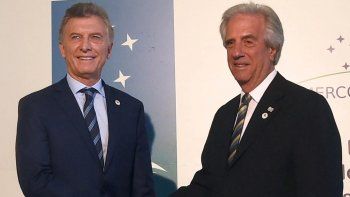 Mauricio Macri y Tabaré Vázquez.