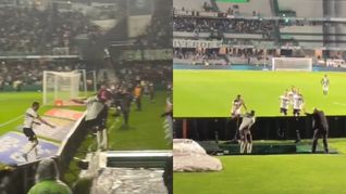 Jacy Maranhão sufrió una caída durante el festejo de un gol que posteriormente fue anulado por el VAR.