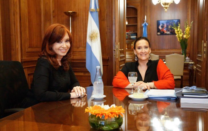 Cristina y Michetti se reunieron en el despacho de la vicepresidente en el Congreso.