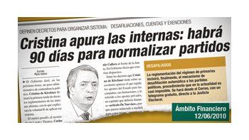 ámbito.com | Señal K: será más fácil para partidos chicos ir a primarias