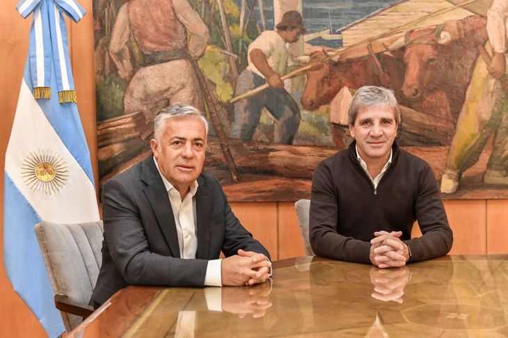 Alfredo Cornejo se reunió con Luis Caputo. Alfredo Cornejo se reunió con Luis Caputo.