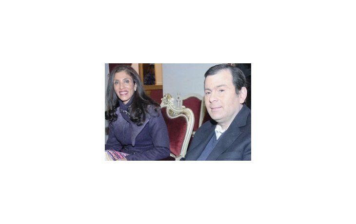 Gerardo Zamora, junto a su esposa (Gentileza: El Liberal)