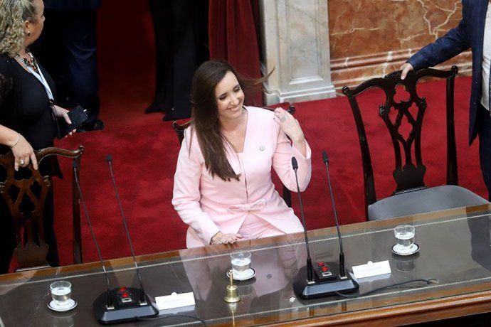 Victoria Villarruel en la apertura de sesiones ordinarias. Victoria Villarruel en la apertura de sesiones ordinarias.